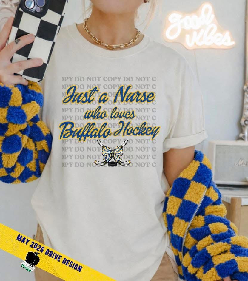Loves Buffalo Hockey ~ White