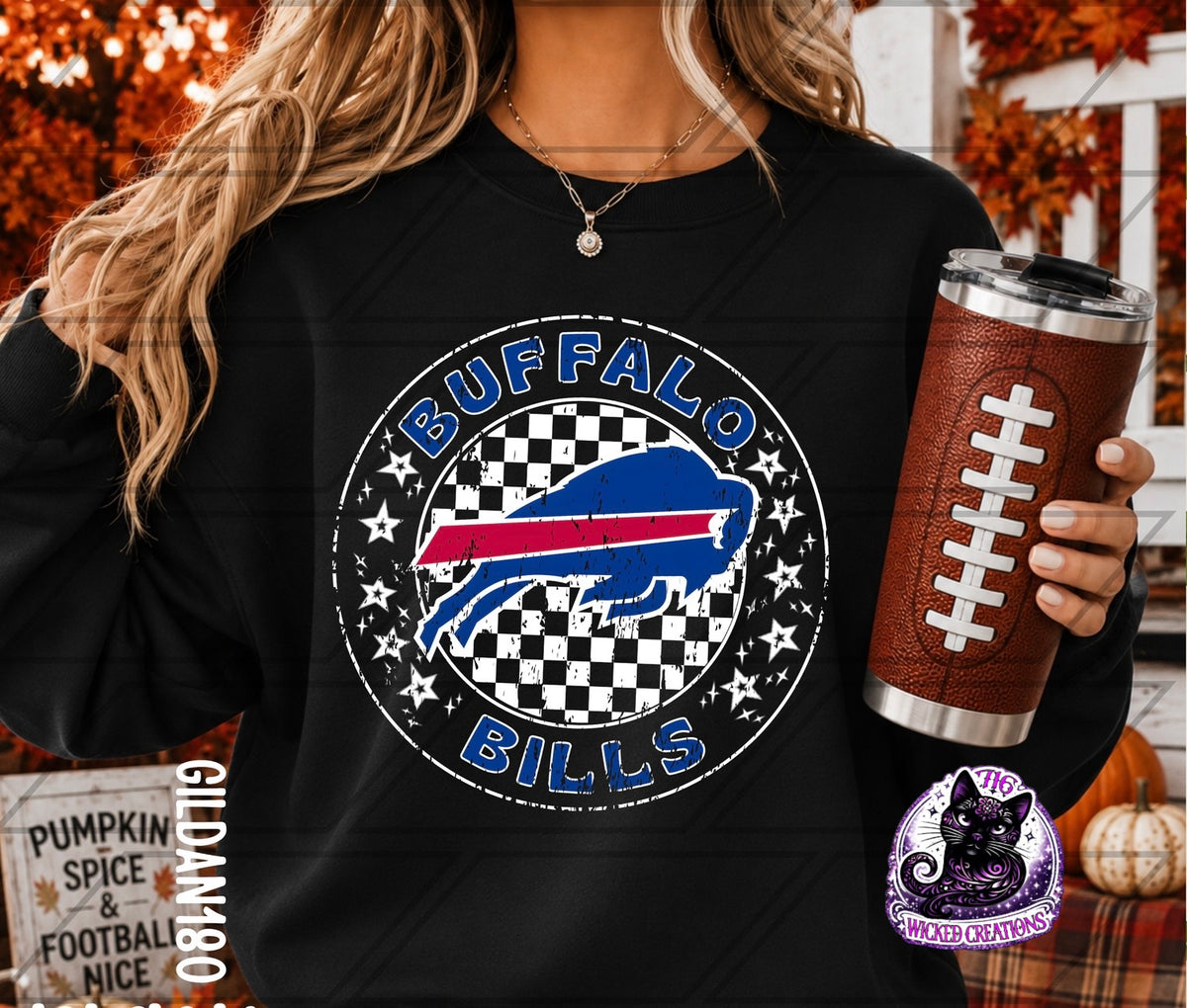 Buffalo Retro Gilker Checkered Circle Stampede