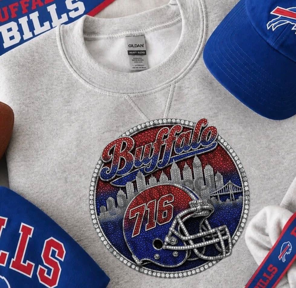Buffalo 716 Helmet Skyline bling
