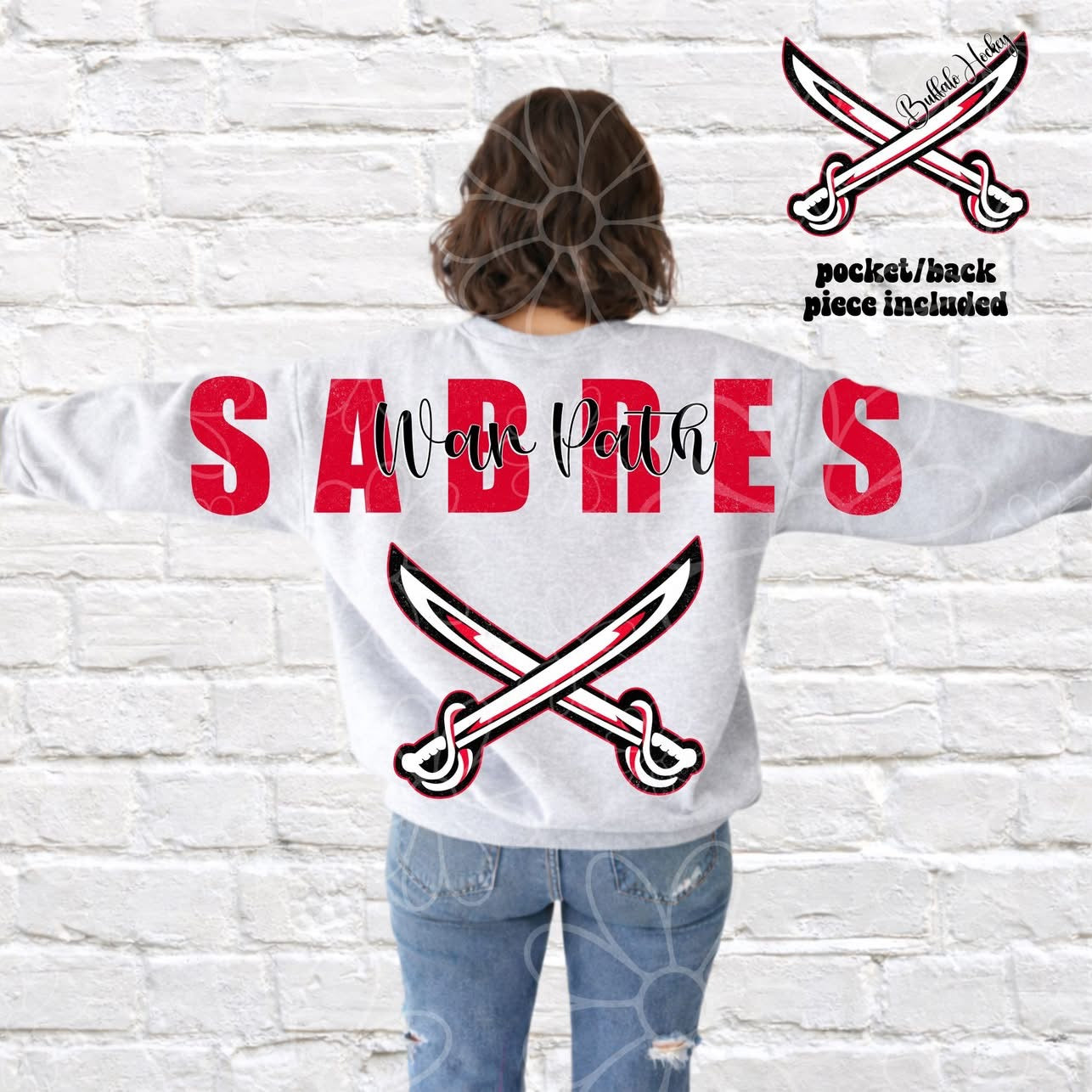 Buffalo War Path Big Back Red/Black