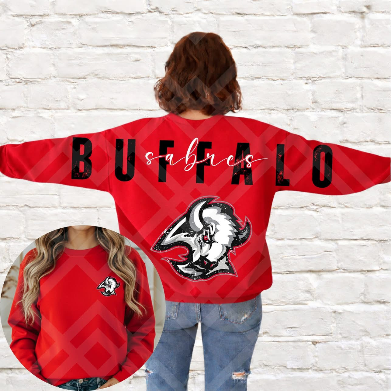 Buffalo Hockey Big Backs with logo