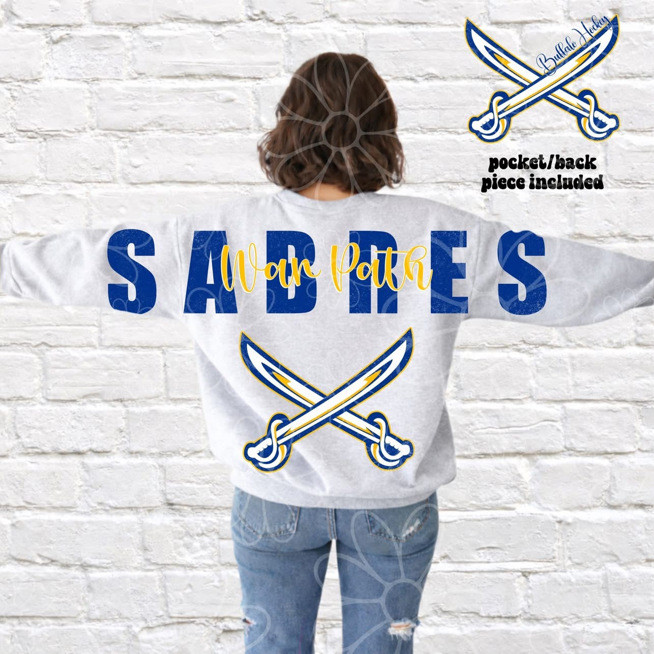 Buffalo War Path Big Back Blue/Gold