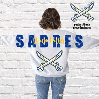 Buffalo War Path Big Back Blue/Gold