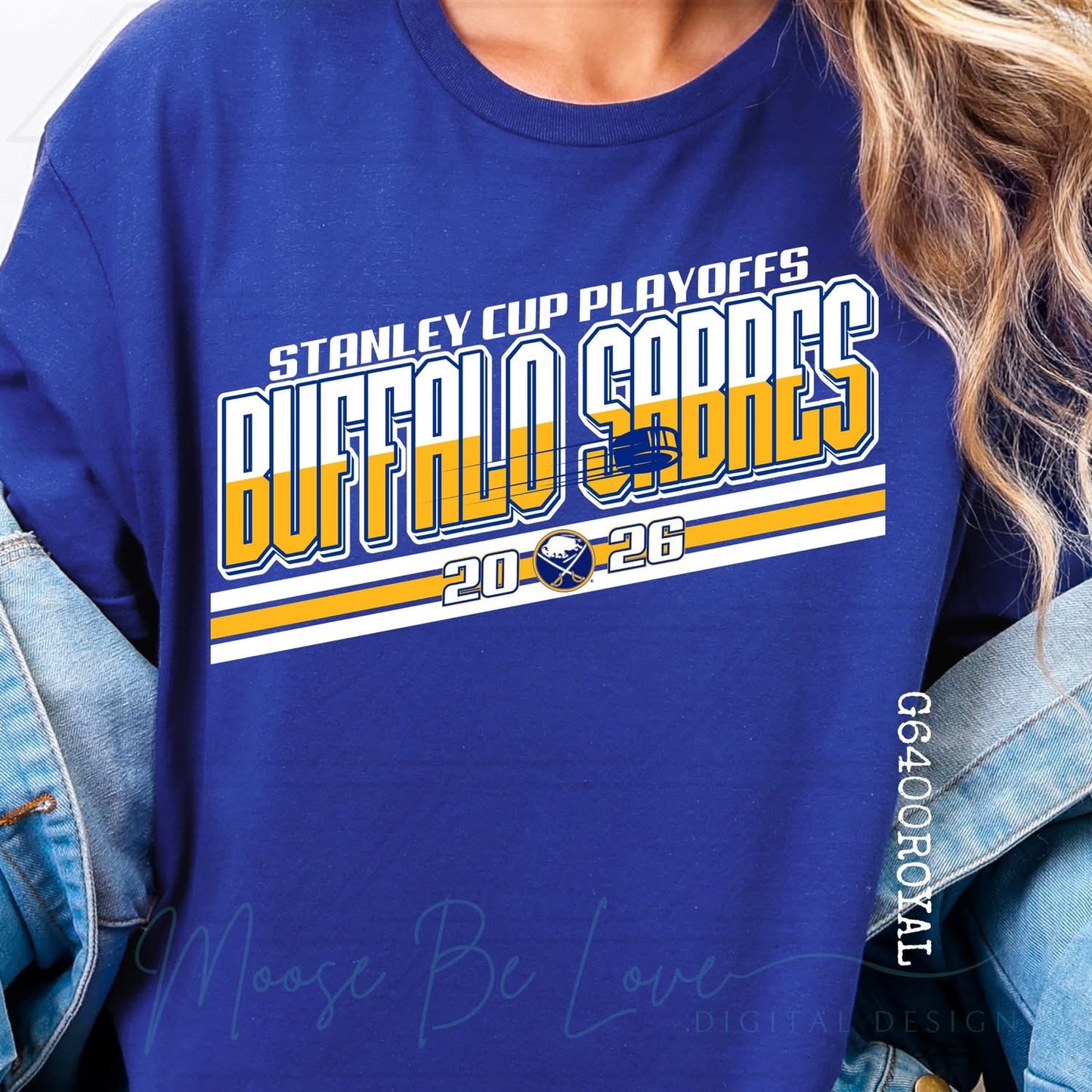 2026 Buffalo Stanley Cup Playoffs yellow/white letters