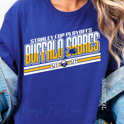 2026 Buffalo Stanley Cup Playoffs yellow/white letters