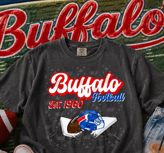 Buffalo Football - Blue helmets and Broken Tables