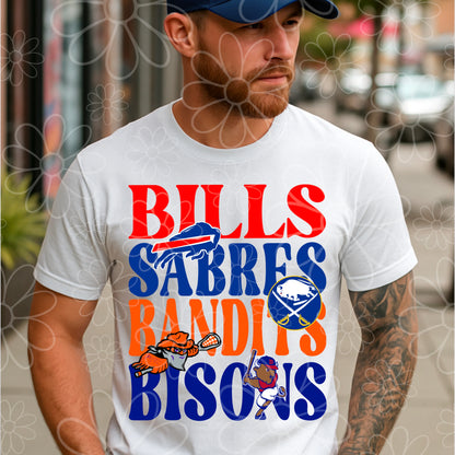 Buffalo Sports Stacked