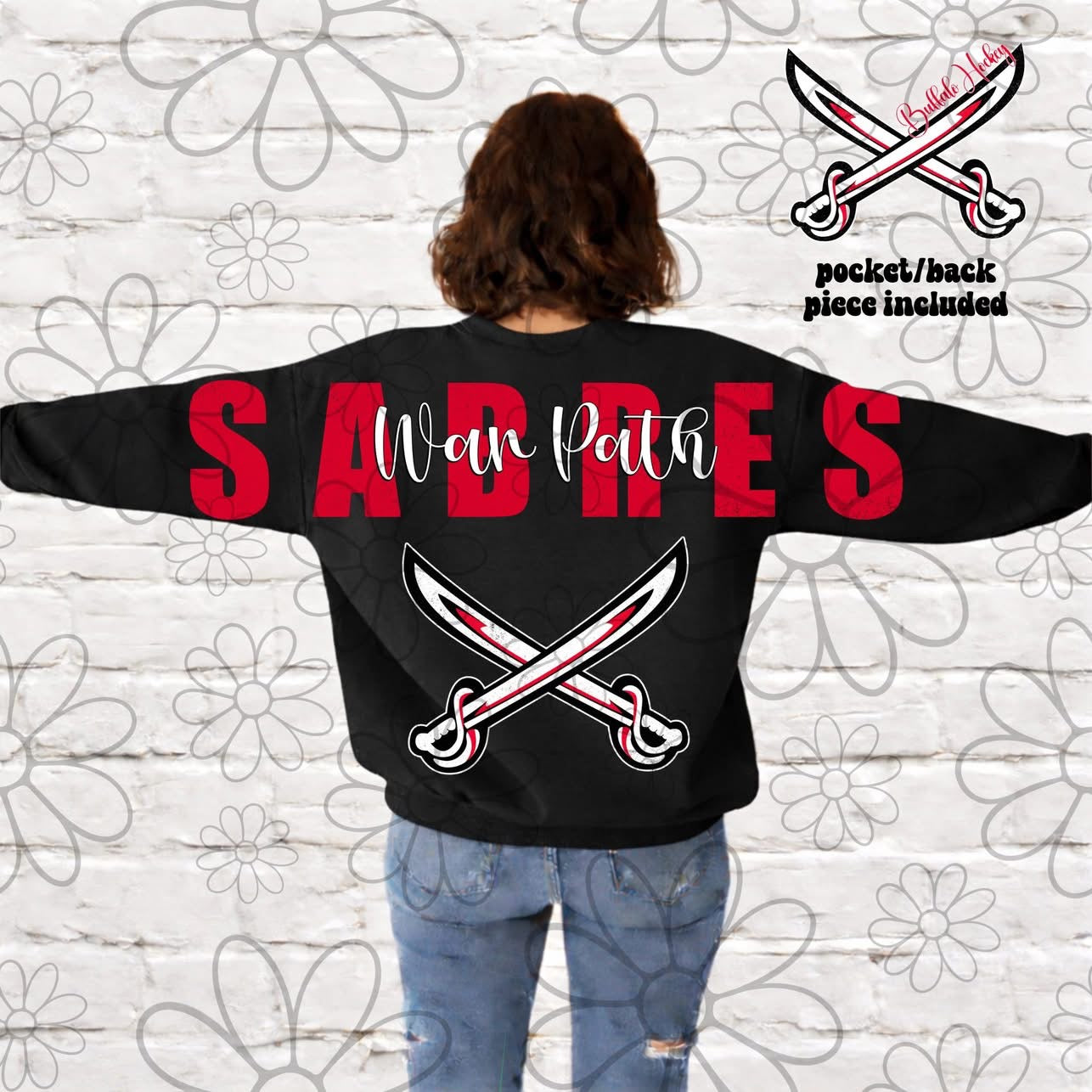 Buffalo War Path Big Back Red/Black