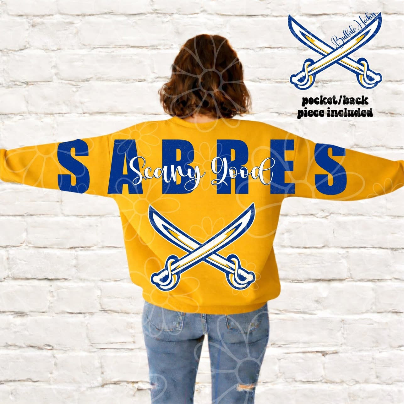 Buffalo Scary Good Big Back Blue/Gold