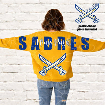 Buffalo War Path Big Back Blue/Gold