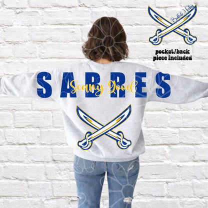 Buffalo Scary Good Big Back Blue/Gold