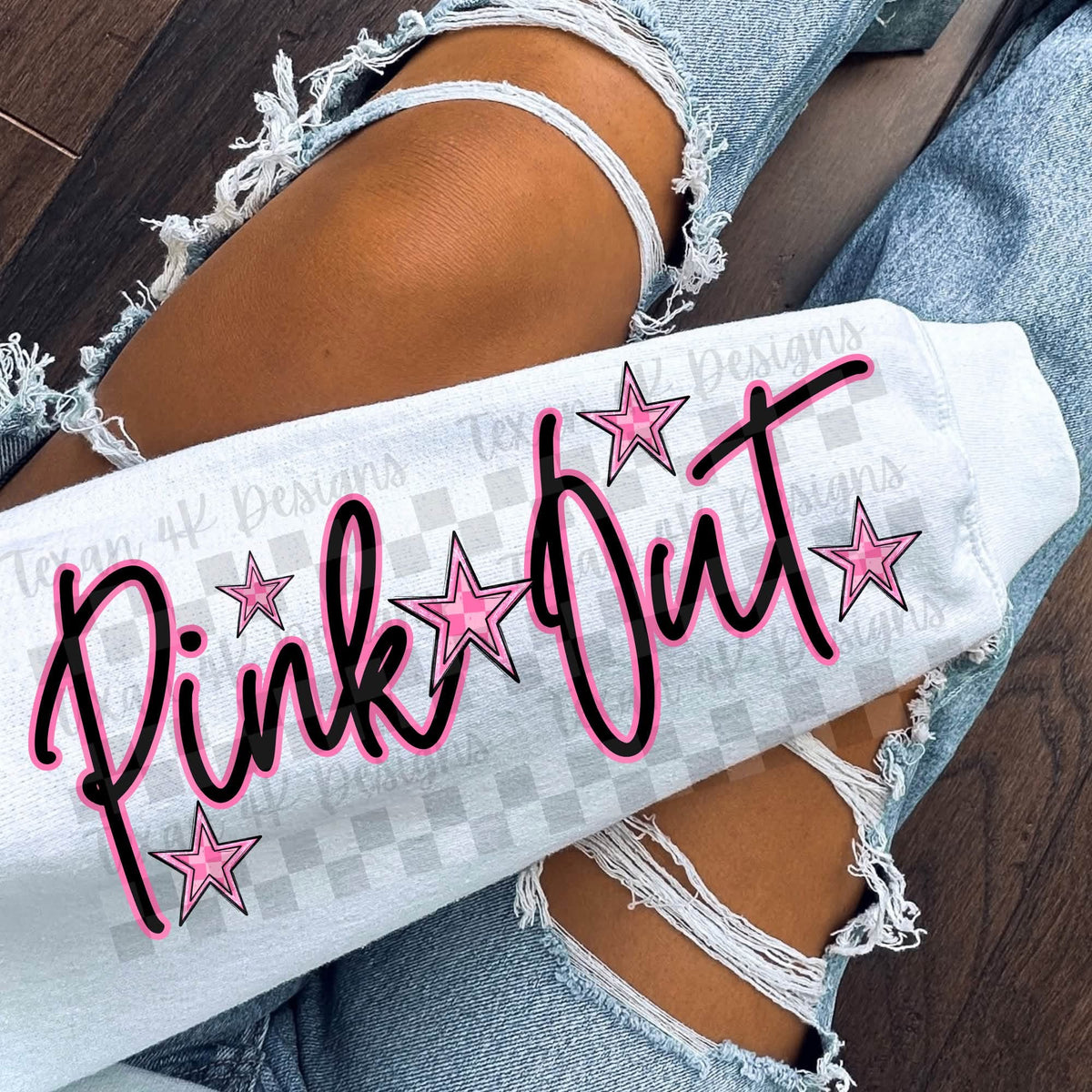 Pink Out - White (Flames)