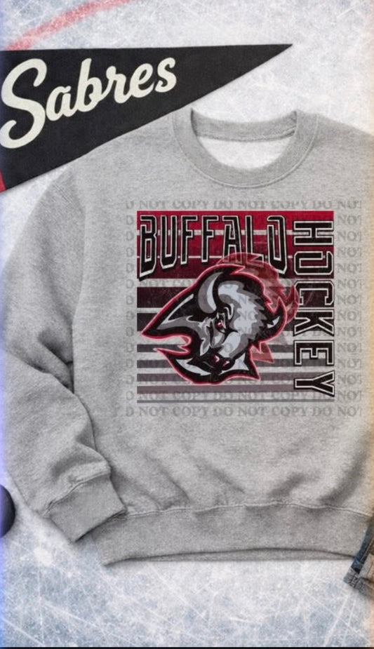 Buffalo Retro Hockey Stripes