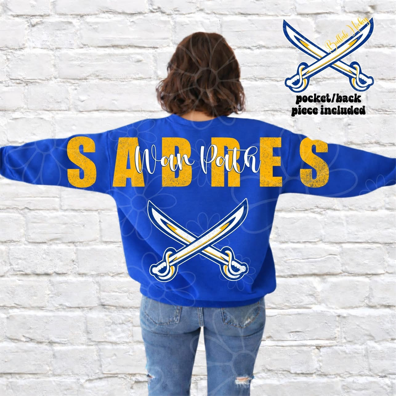 Buffalo War Path Big Back Blue/Gold