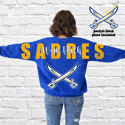 Buffalo War Path Big Back Blue/Gold