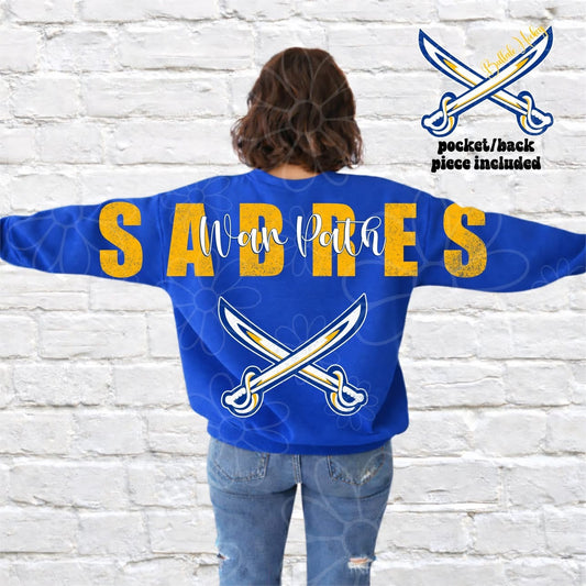 Buffalo War Path Big Back Blue/Gold