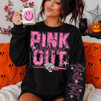 Pink Out - Black with flames