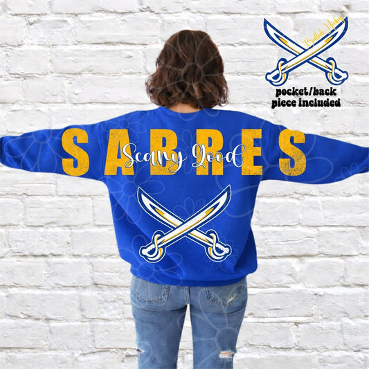 Buffalo Scary Good Big Back Blue/Gold