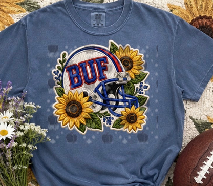 Buf Helmet with Sunflowers