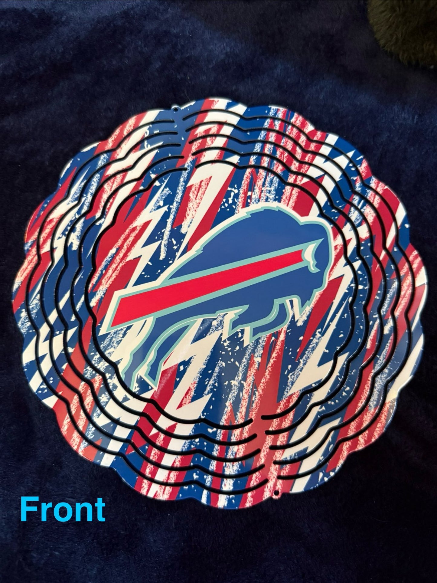 Buffalo Football Wind Spinner