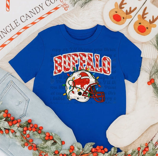 Buffalo Holiday Helmet - White Outline