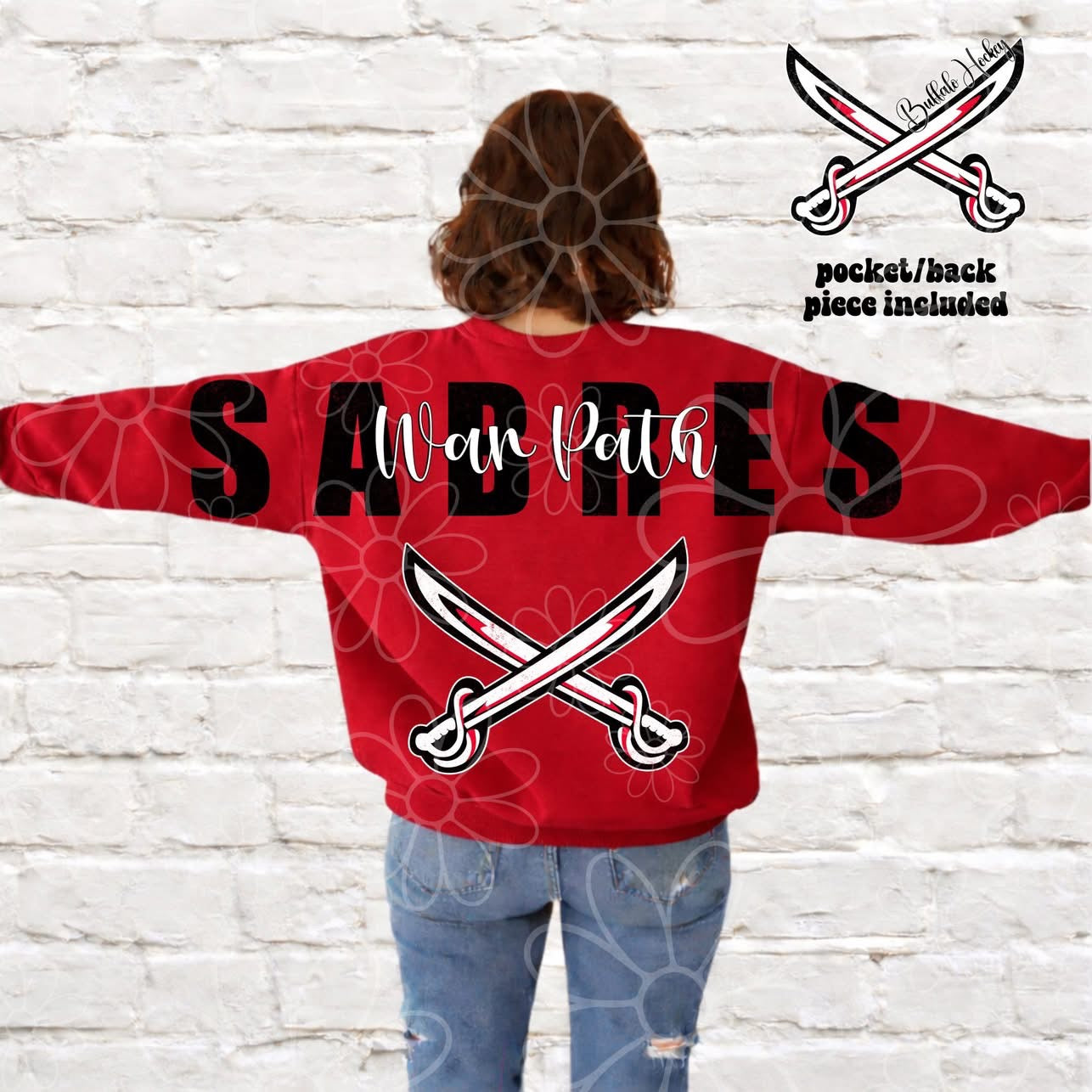 Buffalo War Path Big Back Red/Black