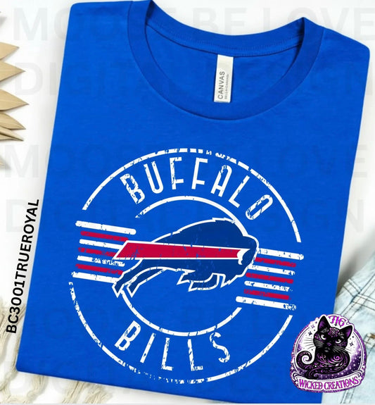 Buffalo Retro Striped Circle
