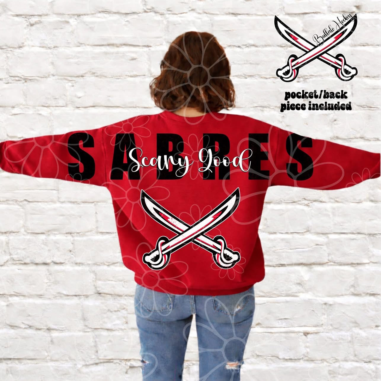Buffalo Scary Good Big Back Red/Black