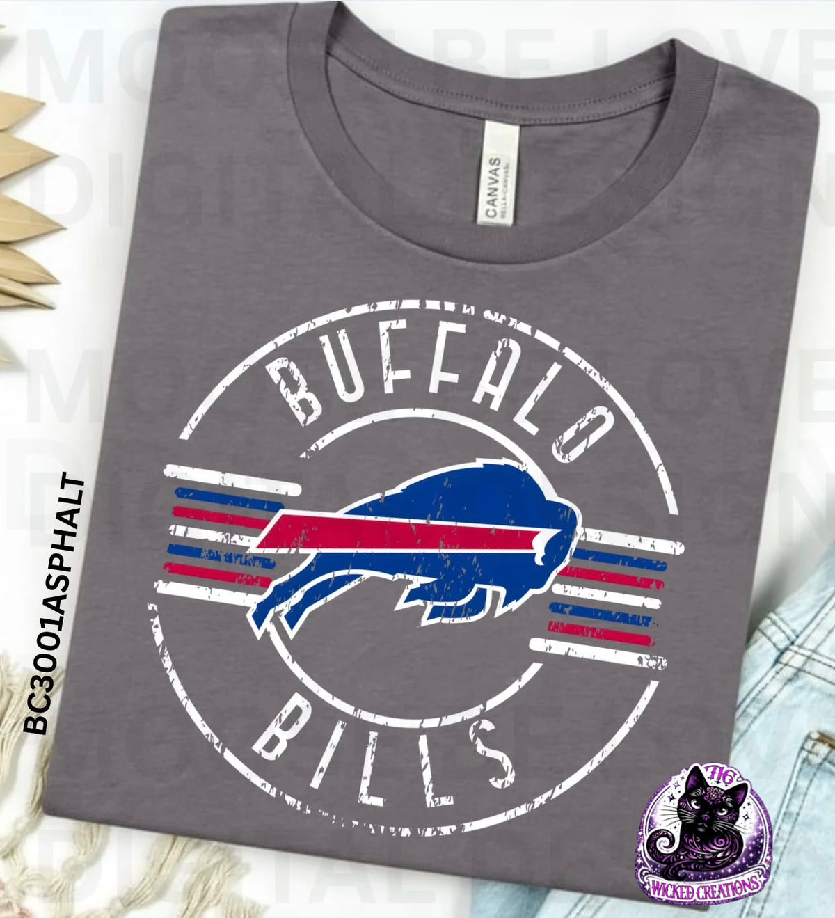 Buffalo Retro Striped Circle