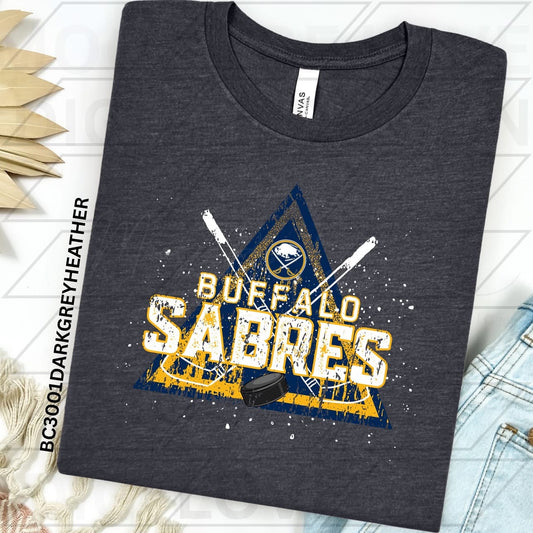Triangle Hockey Grunge