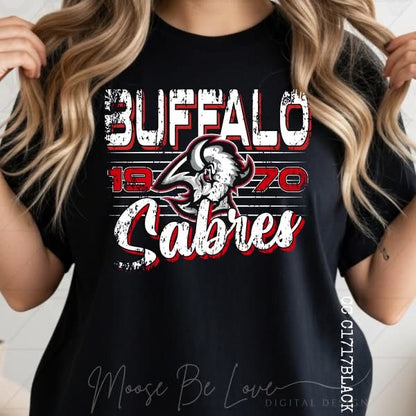 Distressed Retro Hockey