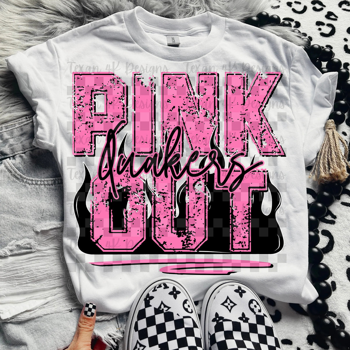 PInk Out - Quakers (Flames)