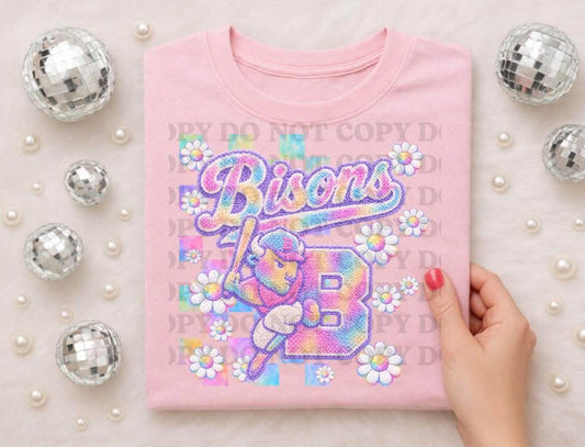 Buffalo Baseball- Spring Pastels